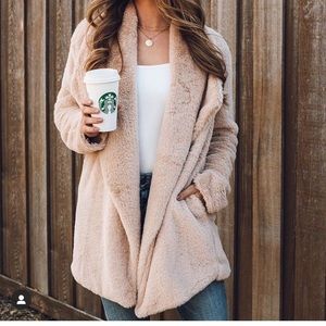 Fuzzy Jacket Worn Twice size L